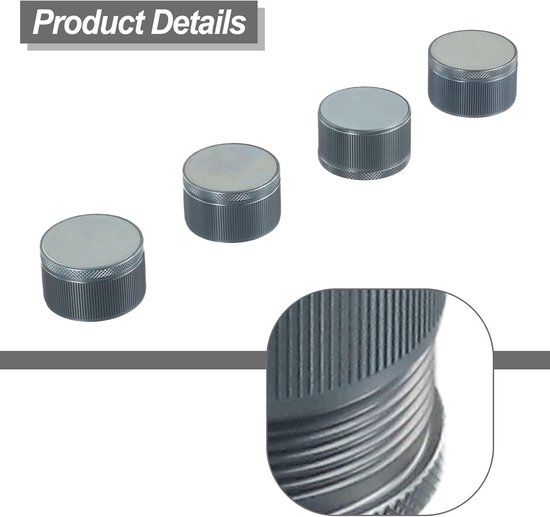 Verstelbare meubels liften set van aluminiumlegering bed risers voor extra ruimte (4 stuks grijs) van Merkloos — afbeelding 2