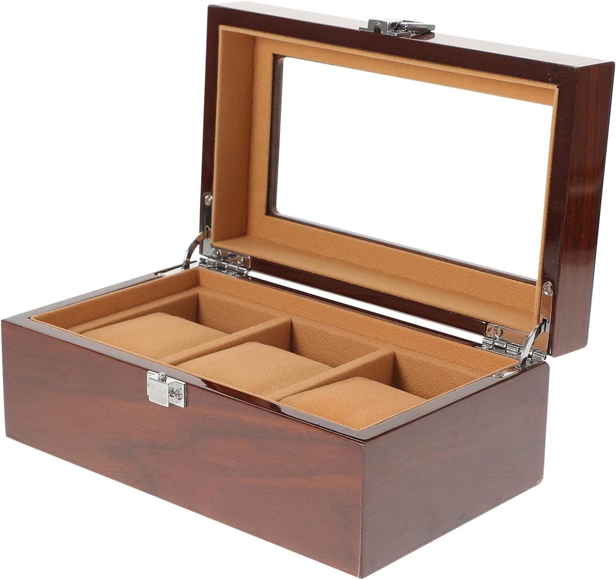 Allecto plus - Houten Horlogebox voor Mannen - Horloge Display Organizer - Accessoires Houder