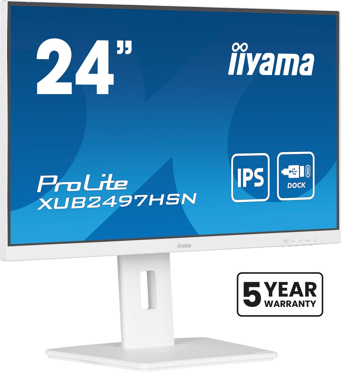 Iiyama ProLite XUB2497HSN-W2 computer monitor 60,5 cm (23.8 ) 1920 x 1080 Pixels Full HD LED Wit