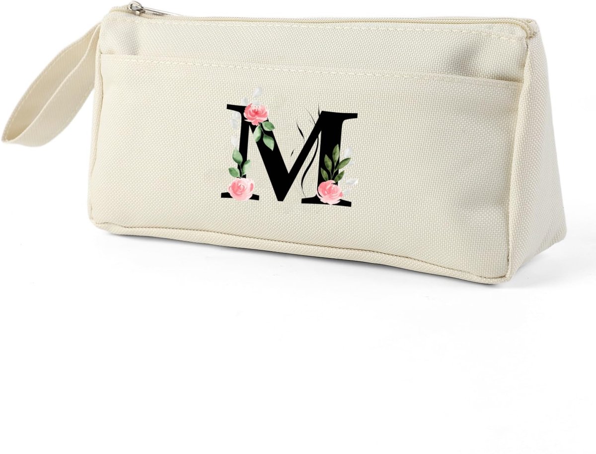 Pennenetui - Personaliseerbaar met Naam (A-Z) - Modern Design - Cadeau voor School & Werk