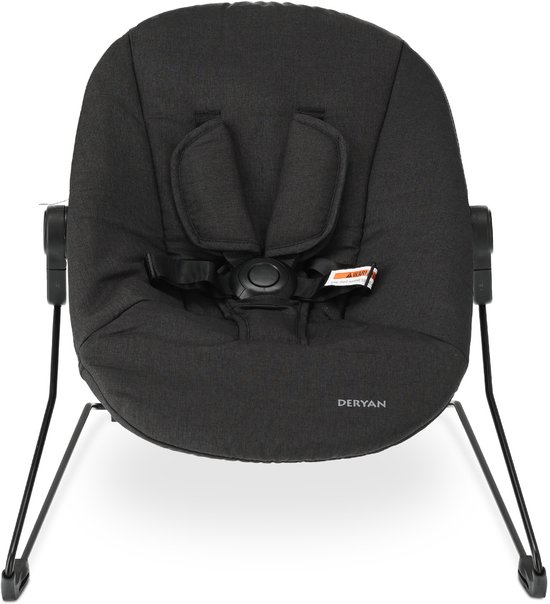 Chaise haute de Luxe Deryan Odin avec transat - Grijs foncé