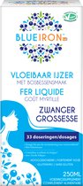 Blueiron vloeibaar ijzer elixer zwanger - met extra foliumzuur - heerlijke bessensmaak - 250ml - 33 doseringen