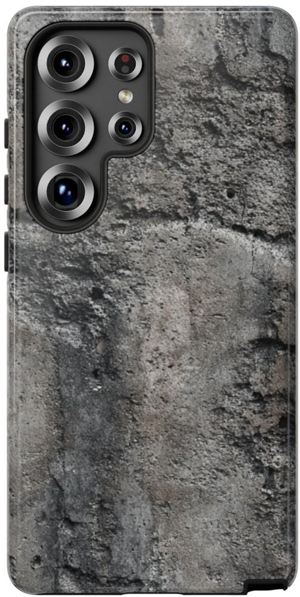 Dystopische Betonstructuur – Telefoonhoesje Geschikt voor Samsung Galaxy S25 Ultra
