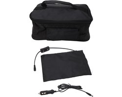 12V 90W Portable Car Microwave, Electric Oven Fast Heating Picnic Box Car Food Warmer for Heating & Raw Food Cooking Trip Outdoor Work Camping