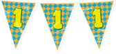 LUQ – Vlaggenlijn Happy Party 1 Jaar – Veelkleurig – 10 m Luxe Verjaardag Feest Versiering – Slinger – Direct Ophangen