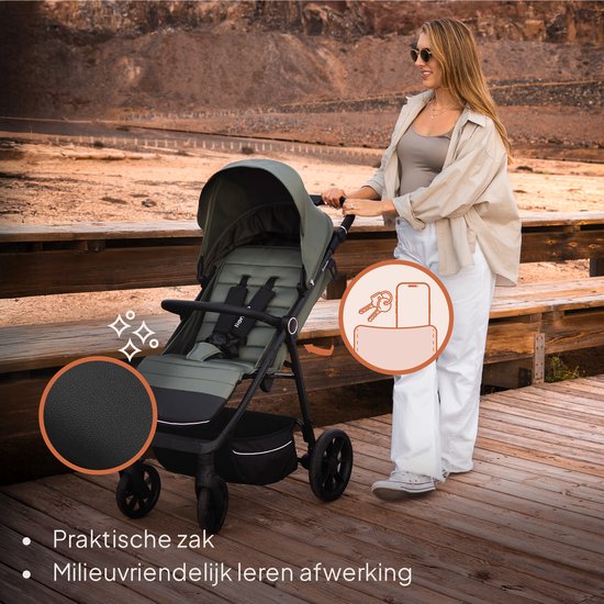 Vering En Grote Kap Lionelo Ingrid - Buggy - Kinderwagen Tot 22 Kg - Grote 360° Draaibare Wielen - Met één Hand Inklapbaar - Grote XXL-afdekking Kinderwagen Met Grote Kap UPF50 Vering En Grote Kap Lionelo Ingrid - Buggy - Kinderwagen Tot 22 Kg - Grote 360° Draaibare Wielen - Met één Hand Inklapbaar - Grote XXL-afdekking Kinderwagen Met Grote Kap UPF50
