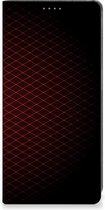 Coque de téléphone avec photo Samsung Galaxy A34 Smart Cover Damier Rouge