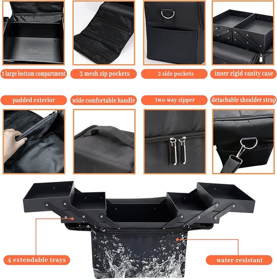 MONSTINA Make-up-Tasche In Marmor-Optik – Klein, Stylisch, Perfekt Für Unterwegs