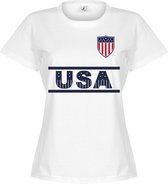 Verenigde Staten Dames Team T-Shirt - Wit - XL - 14