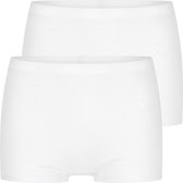 Beeren Dames boxer basic(M045) 2-pack wit S