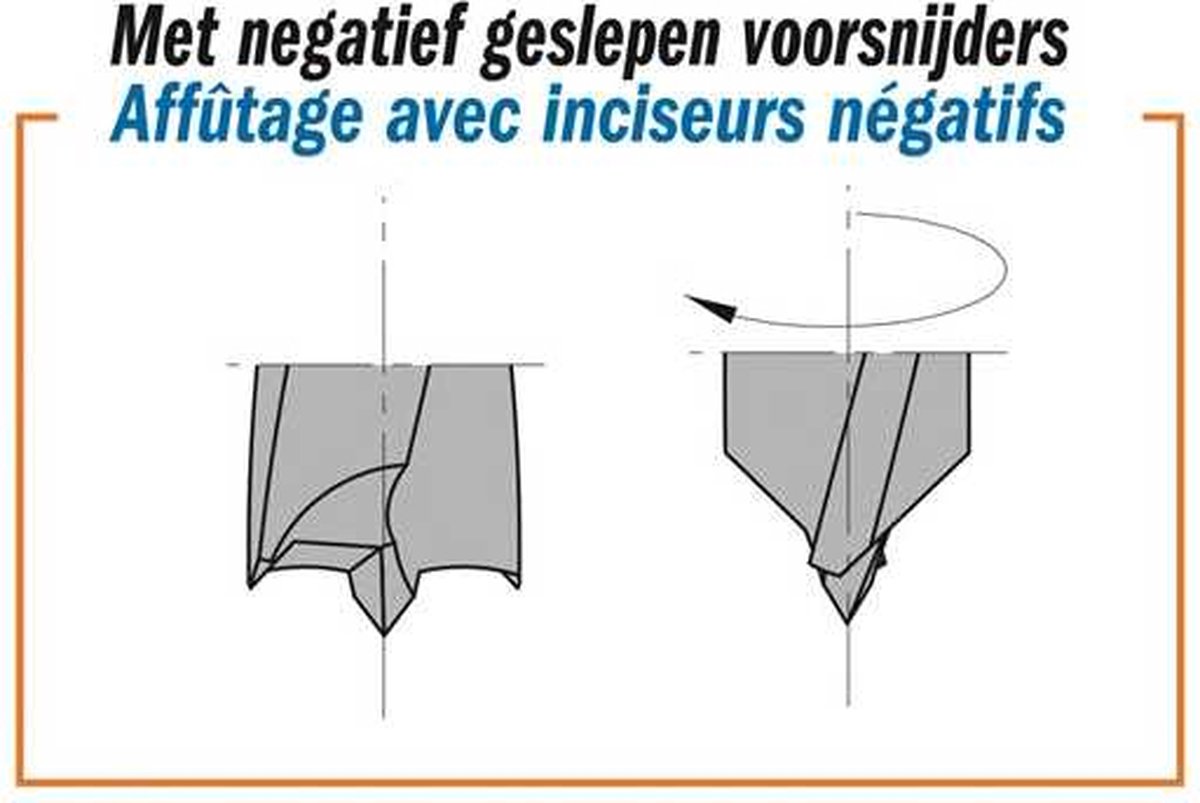 CMT - Drevelboor, rechts - Snijgereedschappen