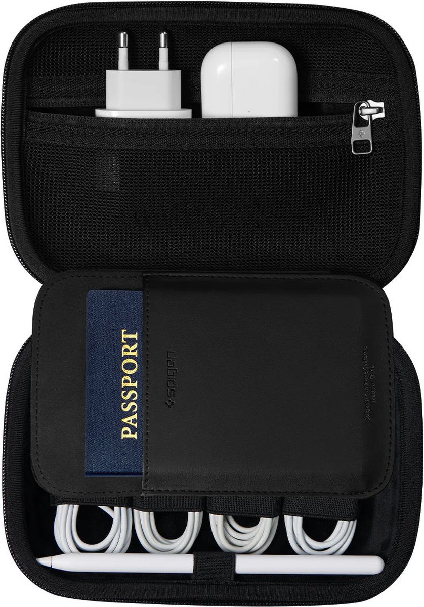 Spigen Rugged Armor Pro Cable Organizer - Opbergtas voor Kabels