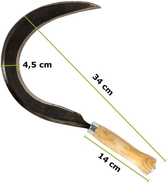 FLO Handsikkel - Zeis - 36 cm - Lengte blad: 22 cm van Merkloos	 — afbeelding 3