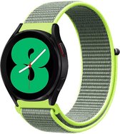 By Qubix - 22mm - Garmin Forerunner 255 - Sport Loop nylon bandje - Neon groen - Garmin bandje