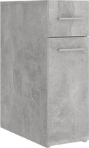 vidaXL - Apothekerskast - 20x45,5x60 - cm - bewerkt - hout - betongrijs