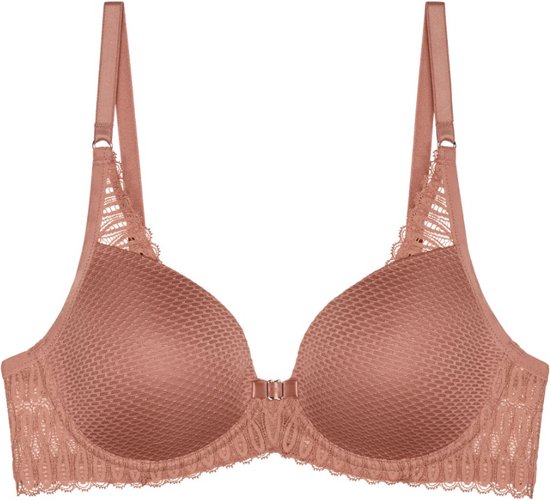 Bra lace Triumph Aura Spotlight WP Sunkiss Color dark beige Size