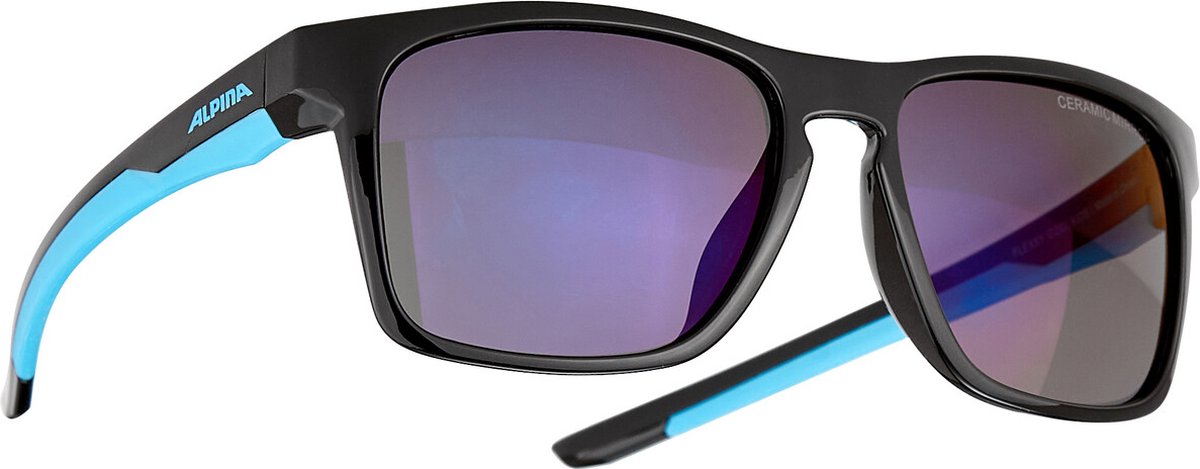 Alpina Flexxy Cool Kids I Glasses Kids, black/cyan/blue mirror