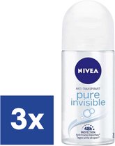 Nivea Pure Invisible Deo Roll On - 3 x 50 ml