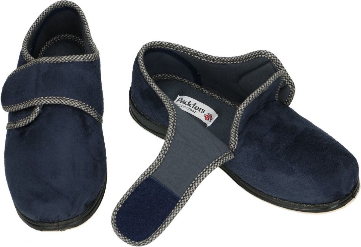Padders -Heren - blauw donker - pantoffels & slippers - maat 47