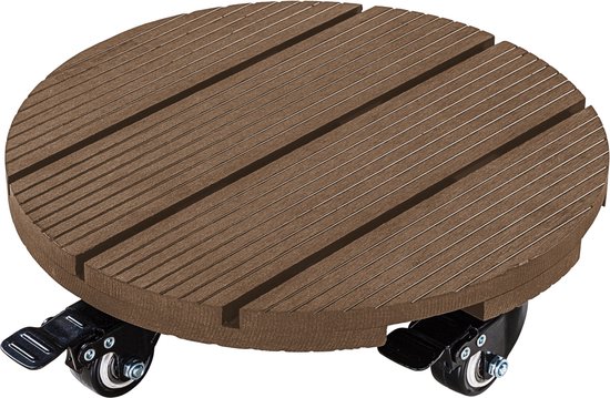 Plantenroller Modern Design Plantenkar Met Wielen, Afsluitbare, For