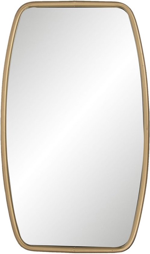 Vtw Living - Ovale Spiegel - Wandspiegel - Grote Spiegel - Metaal - Gouden Rand - 60 cm