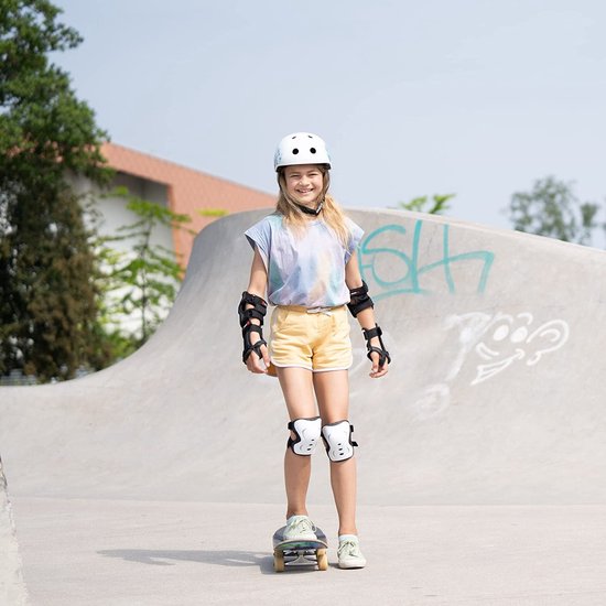 SKATEWIZ Professionele Skaterbeschermingsset – 6-delige Set Met Neopreen Mouwen, Knie- En Polsbeschermers Voor Volwassenen En Tieners – Ontwikkeld In Duitsland
