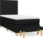 vidaXL-Boxspring-avec-matelas-tissu-noir-80x200-cm