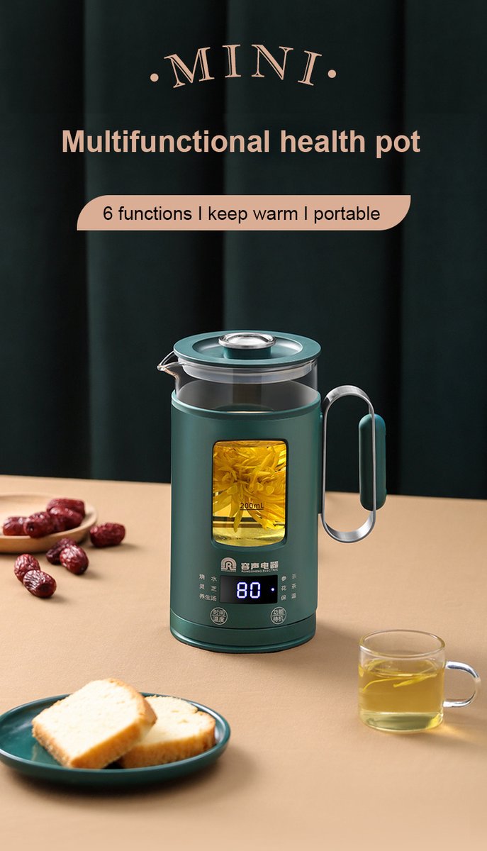 Bouilloire électrique,Tasse de santé électrique Portable de 600ML