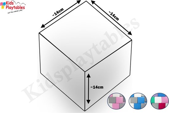 Set De 4 Blocs En Mousse Pour Le Jeu Blanc, Rose, Gris à Prix