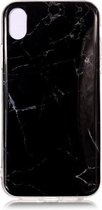 GadgetBay Marmer TPU Hoesje iPhone XR Case - Zwart