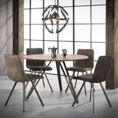 Davidi Design Eems Eetkamerstoel 4 stuks Taupe