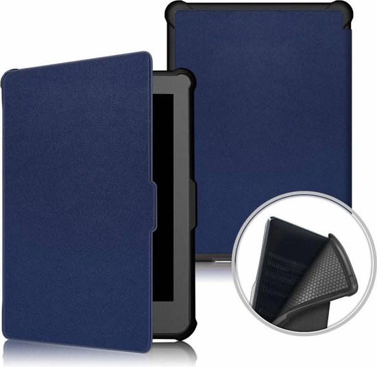 Lunso Geschikt voor Kobo Clara HD hoes (6 inch) - sleepcover - Blauw van Lunso — afbeelding 5