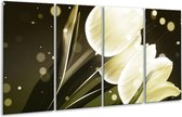 Peinture sur verre tulipe | Blanc gris | 160x80cm 4 Liège | Tirage photo sur verre |  F004978