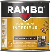 Rambo Pantserlak Interieur - Transparant Zijdeglans - Houtnerf Zichtbaar - Warm Wengé - 1.25L