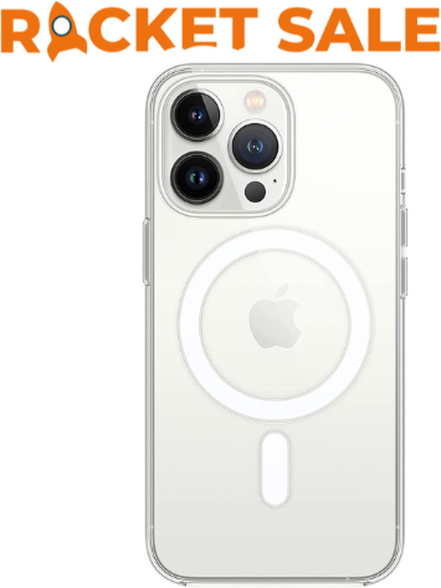 Rocket Sale ® iPhone 13 Magsafe Hoesje Transparant - Magnetisch Magsafe Hoesje met Ring iPhone 13 Doorzichtig - iPhone 13 Magsafe Case - Doorzichtig