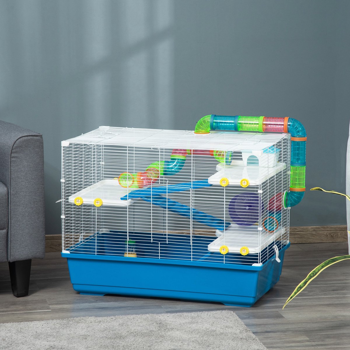 Pawhut Cage à hamster à plusieurs niveaux, kit de démarrage pour petit –  KOL PET