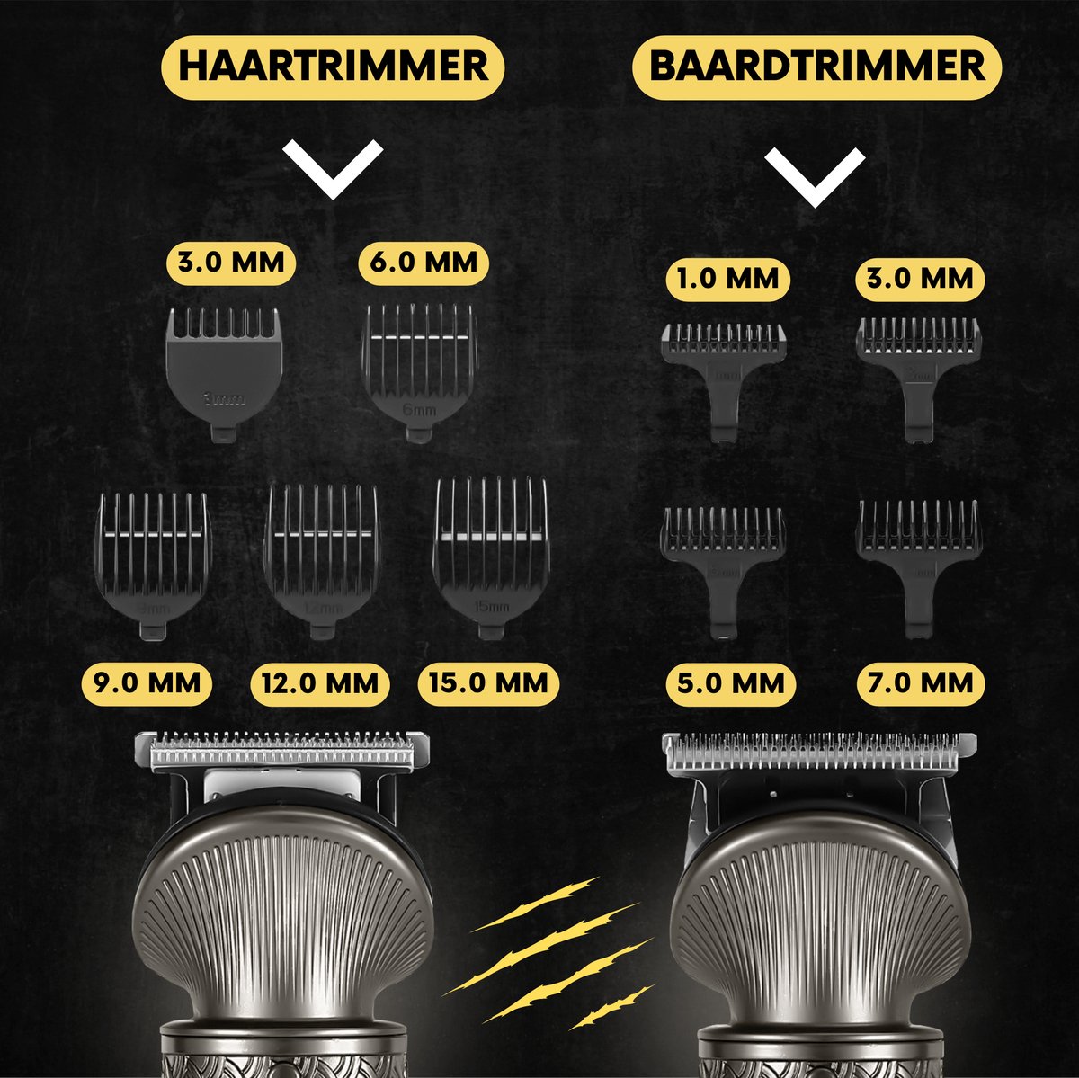 Sansbeauté 6-in-1 Baardtrimmer Mannen - Trimmer voor Baard en Lichaam - 0.5-15MM - Incl. 6 opzetstukken - All in One - Bodygroomer Mannen - Snor Trimmer - Tondeuse Barbe - Beard Trimmer - Trimapparaat - Multigroomer thumbnail 6