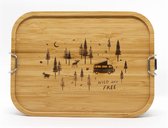 Roadtyping Lunchbox Wild & Free - RVS - Hout