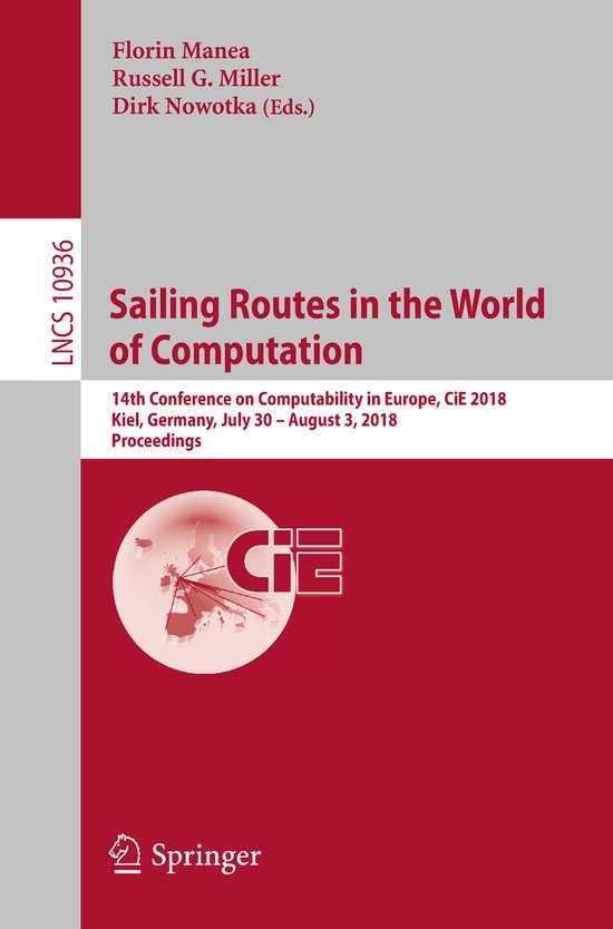Lecture Notes in Computer Science10936- Sailing Routes in th ... - cover