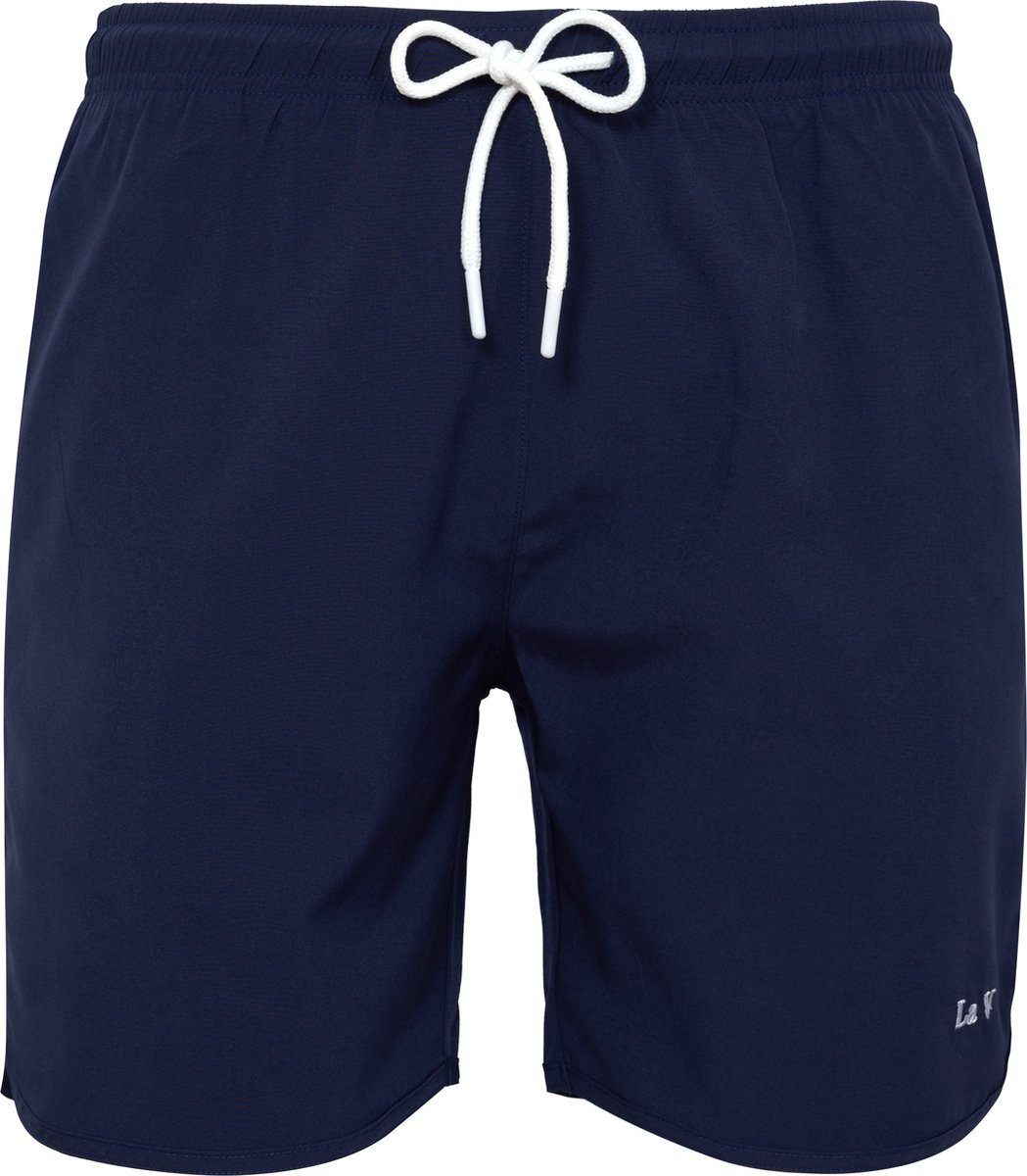 Zwemshort La V effen kleur Navy 164-170