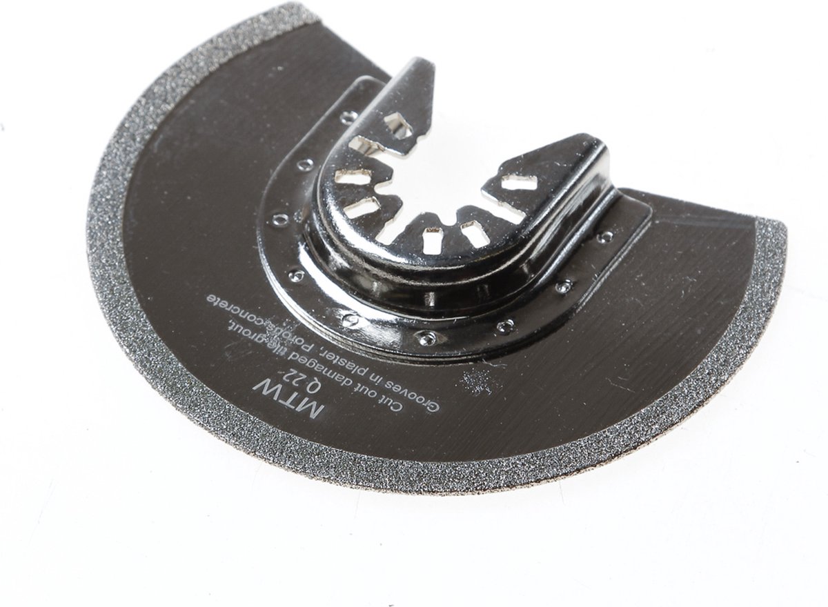 DIAMANT ZAAGBLAD HALF ROND 90MM VOOR VOEGEN/TEGELS/STEEN, TYPE Q22, MET UNIVERSELE AANSLUITING