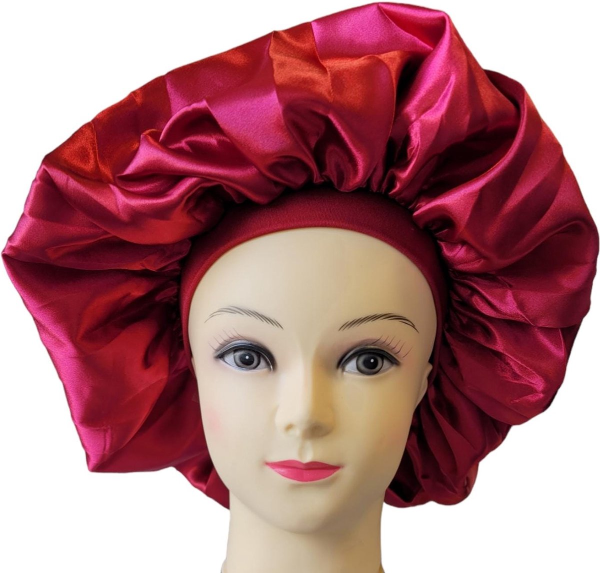 oDaani - Bonnet satijn - Slaapmuts satijn - Rood