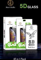 Screenprotector Geschikt voor Apple iPhone 12 mini full cover 5D - Temperend galss/Beschermglas/Beschermglas/gehard glas/Hoge kwaliteit