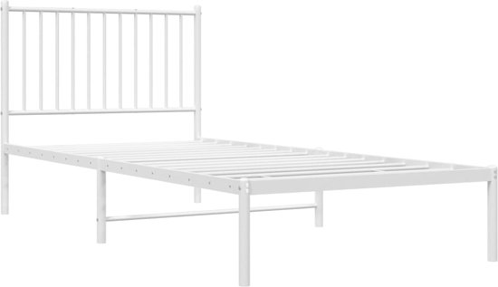 vidaXL Vervangend hoofdbord 75 cm metaal wit - Slaapkamer | Bedden