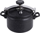 Bol.com Snelkookpan 11 liter met anti-aanbak Marble coating- Zwart - pressure cooker - Alle warmtebronnen inclusief inductie aanbieding