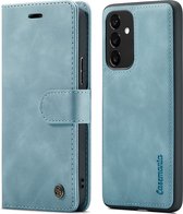 CaseMania Bookcase hoesje geschikt voor Samsung Galaxy A14 5G - Effen Aqua - Kunstleer