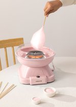 CREATE - Suikerspinmachine -Snel en schoon- 500W- heeft antislipvoetjes - Pastel roze - COTTON CANDY MAKER