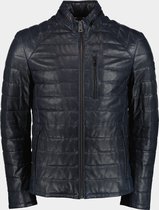 DNR Lederen jack Blauw Leather Jacket 52290/780 | bol.com