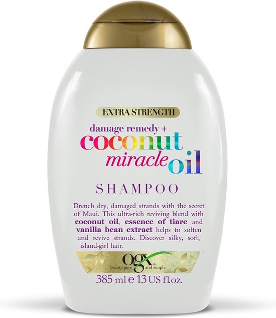 Herstellende Shampoo OGX Coconut MIracle Oil Beschadigd Haar (385 ml)