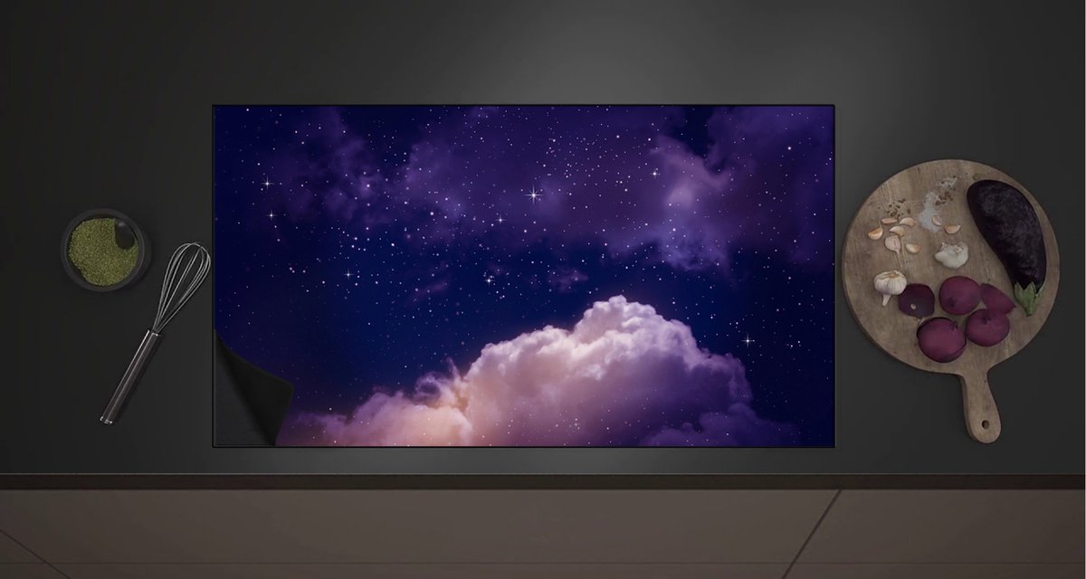 Inductie Beschermer - Heldere Sterrenhemel bij Wolk in Donkere Nacht - 90x52 cm - 2 mm Dik - Inductieplaat Beschermer met zwarte kern